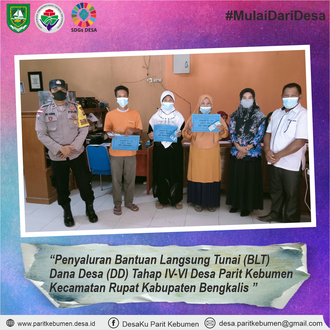 Penyaluran BLT DD Tahap IV-VI