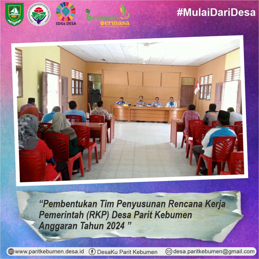 Pembentukan Tim RKPDesa Anggaran Tahun 2024