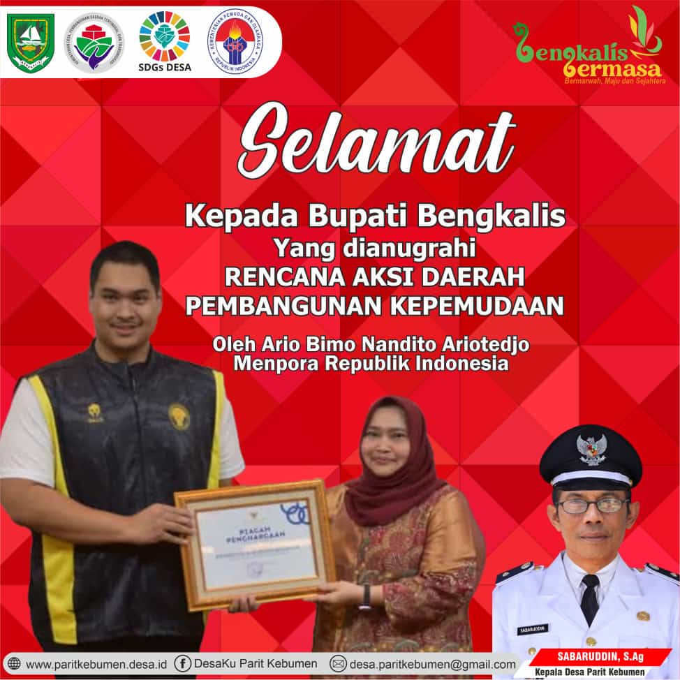 Pemberian Penghargaan Dari Menteri Pemuda dan Olahraga Republik Indonesia