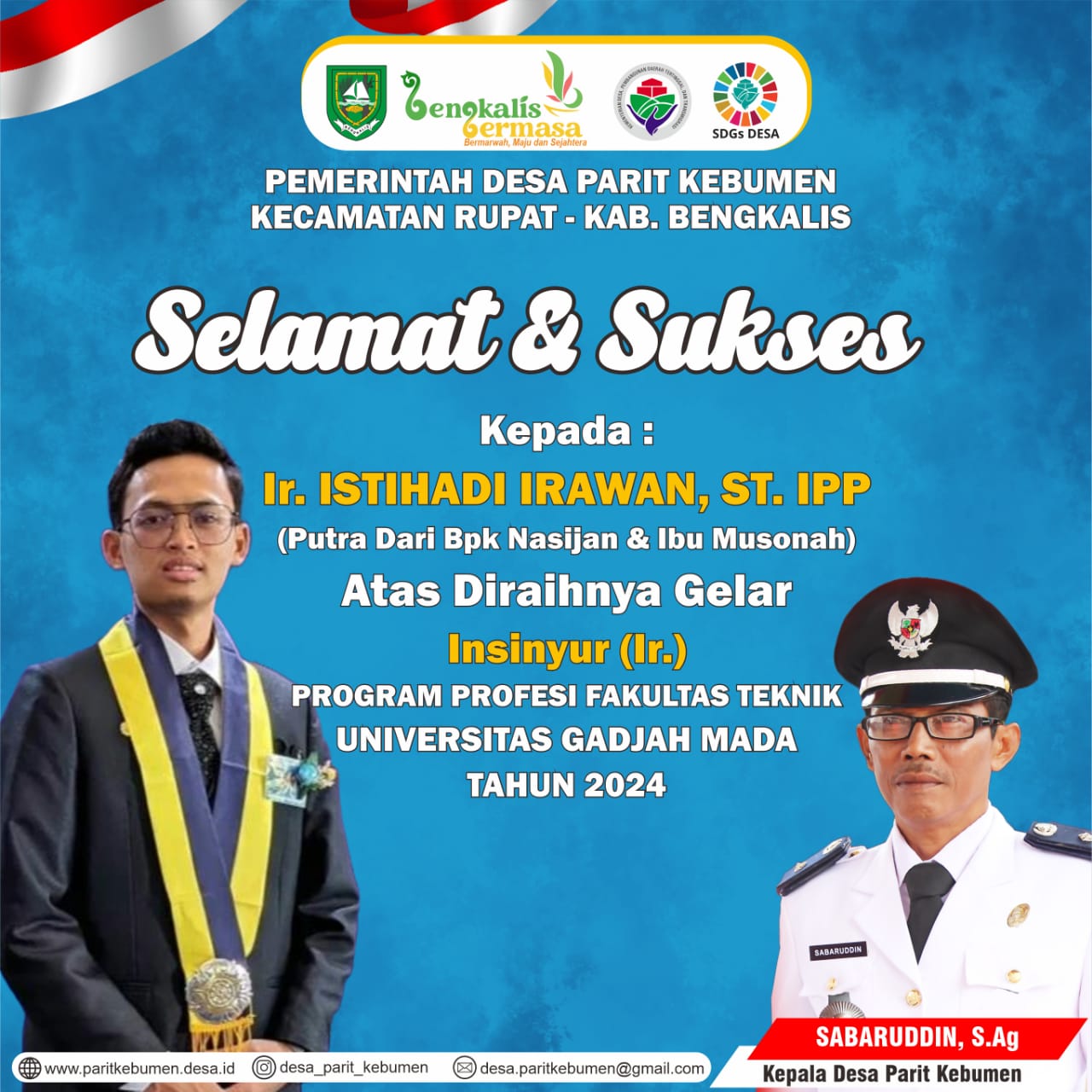 Ucapan Dari Kepala Desa Parit Kebumen